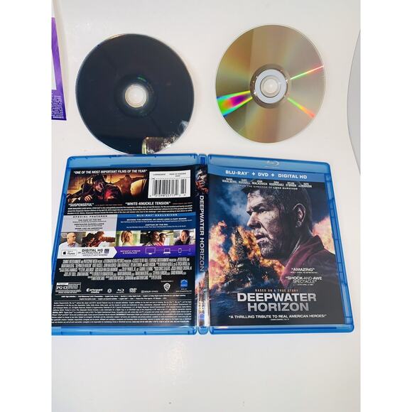 Deepwater Horizon Blu-ray + DVD + Digital HD Mark Wahlberg Kurt Russell GUC - Picture 10 of 11